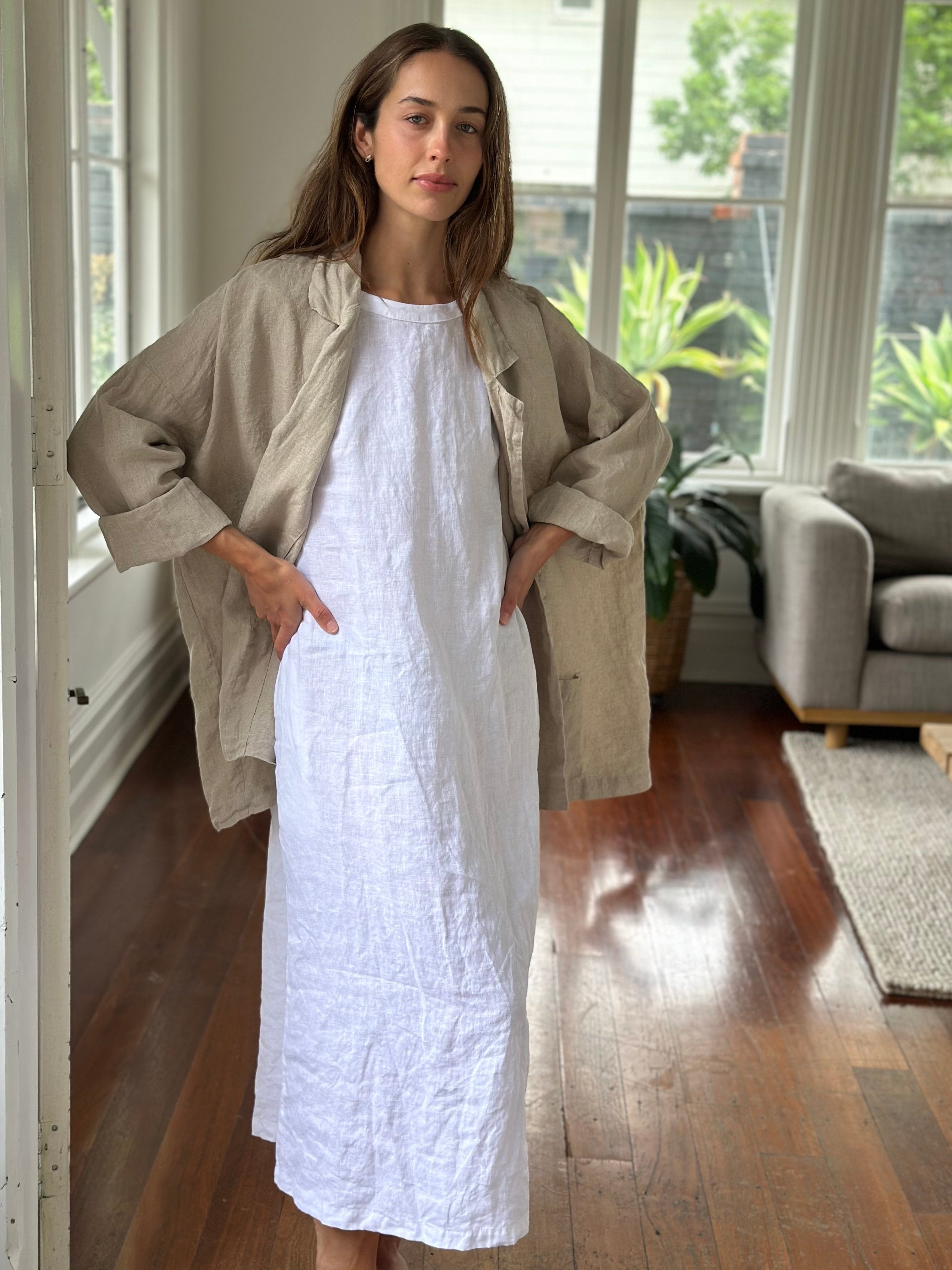 albert blazer -natural linen - Image 6