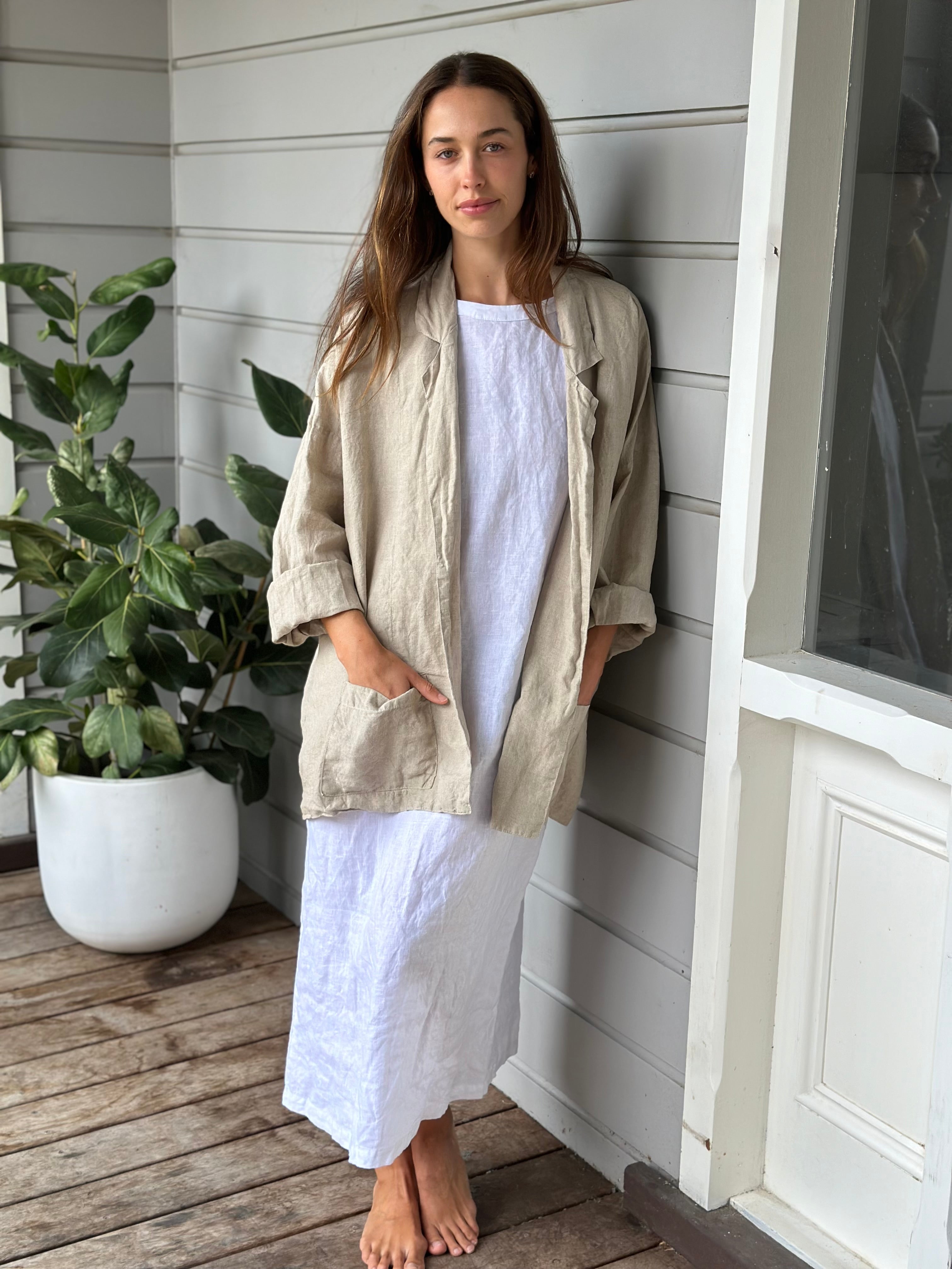 albert blazer -natural linen - Image 5