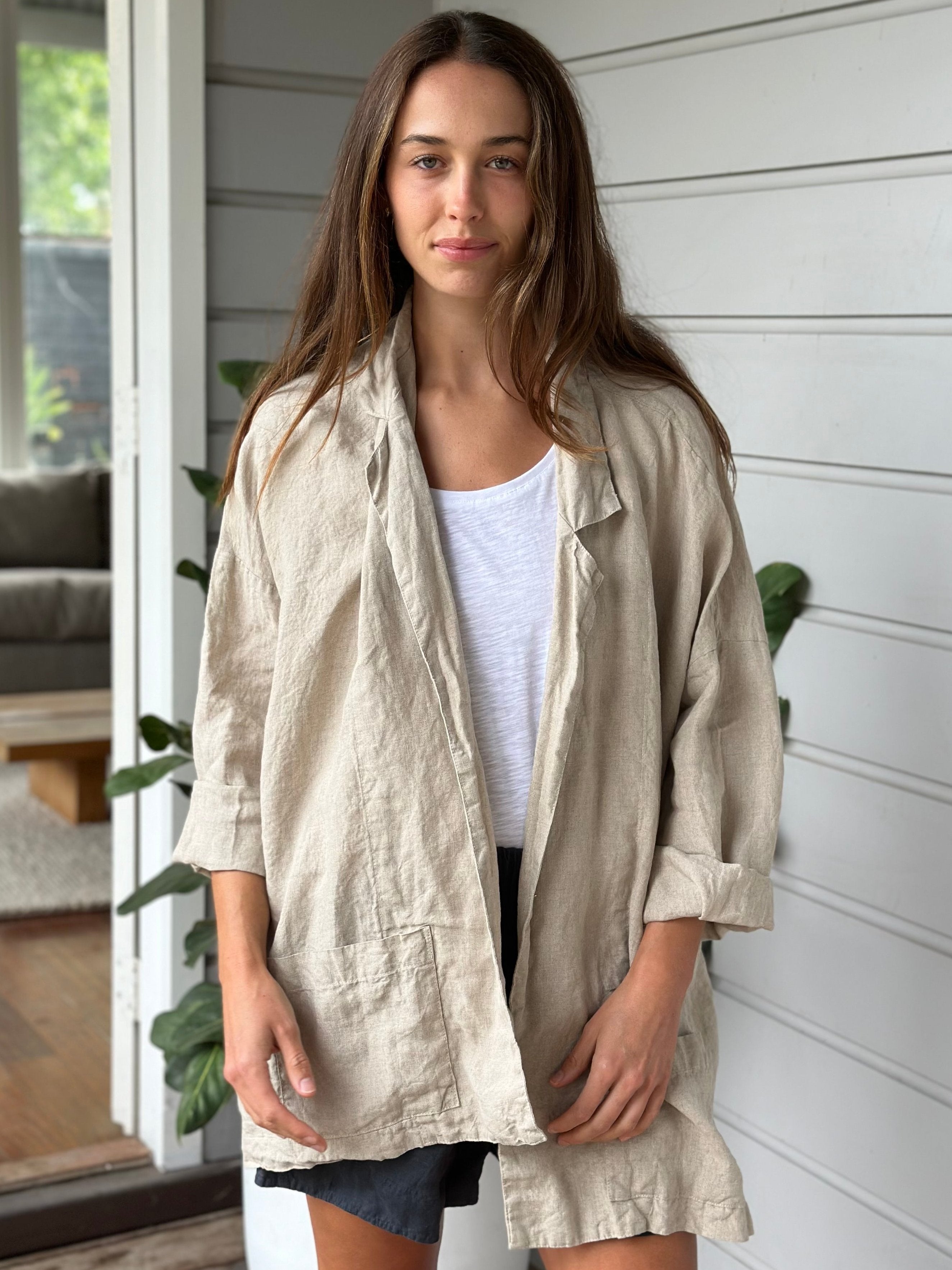 albert blazer -natural linen - Image 3