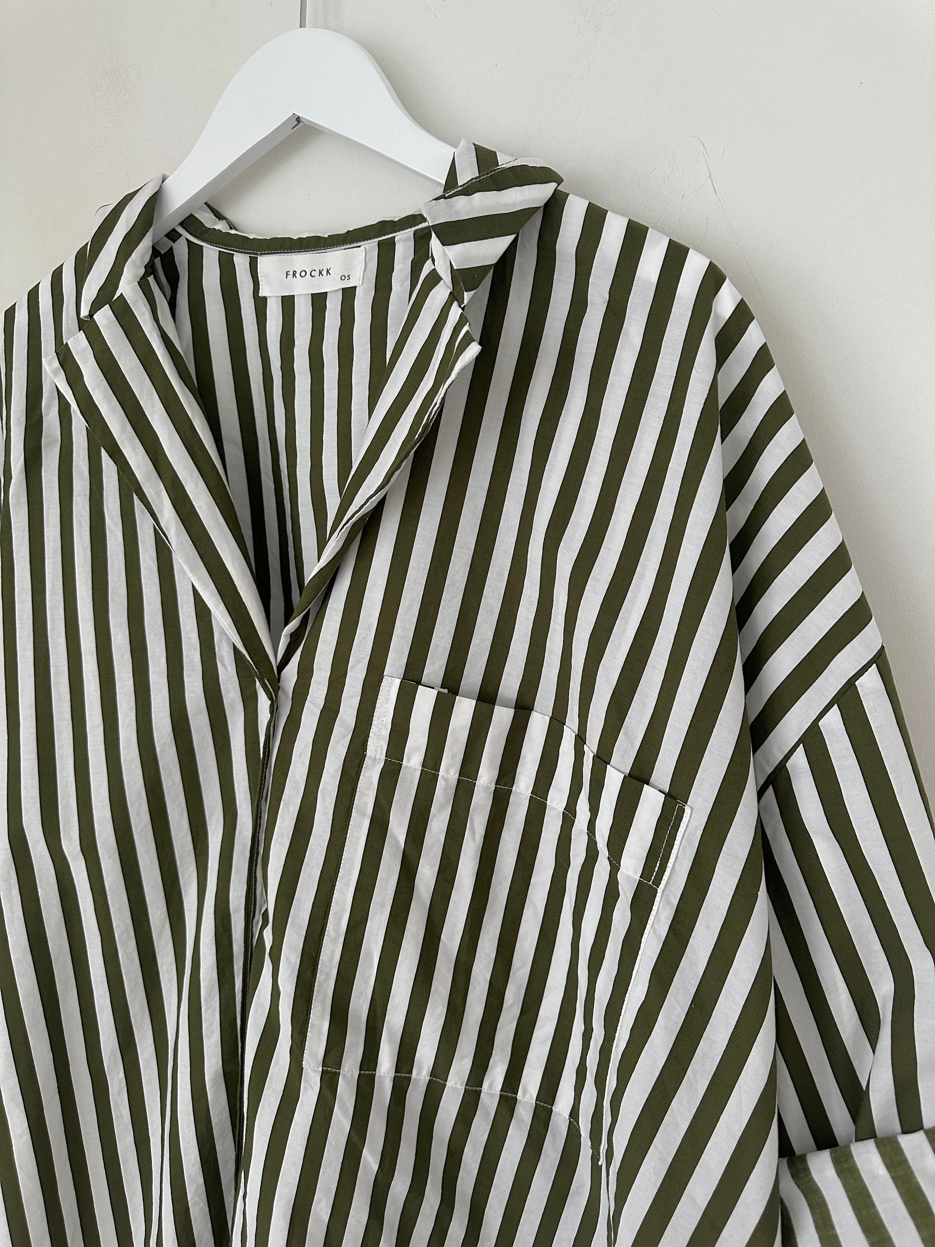 caitlyn shirt - army stripe cotton - Image 7