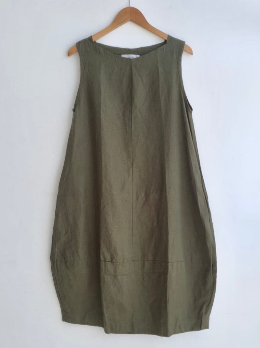 adele dress-army linen - Image 2